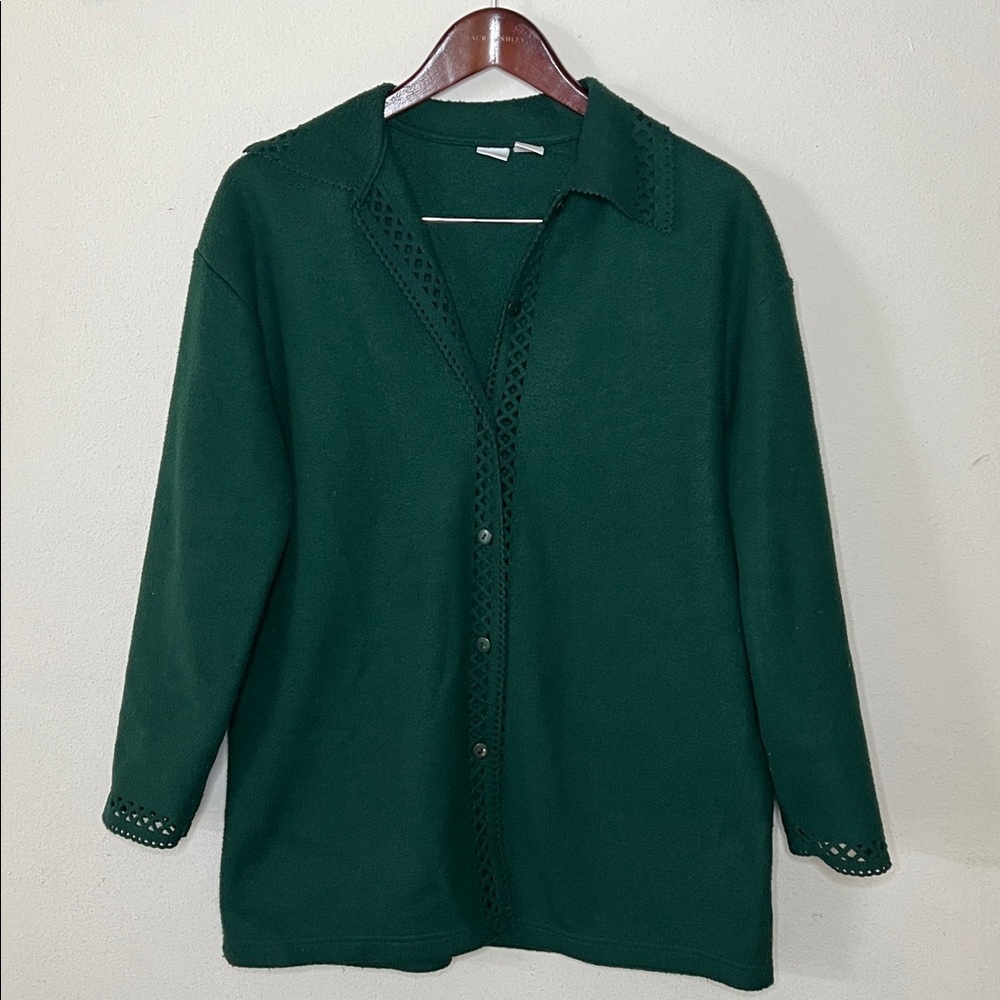 Vintage Cherokee Cardigan Sweater Green Size Small/Medium